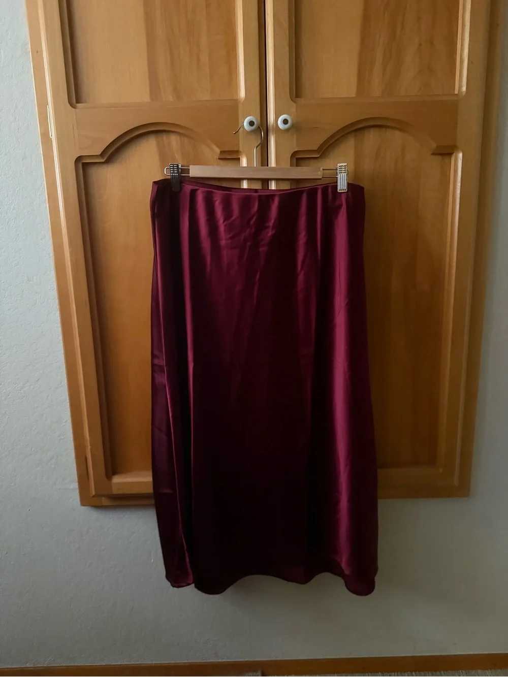 Satin Midi Skirt